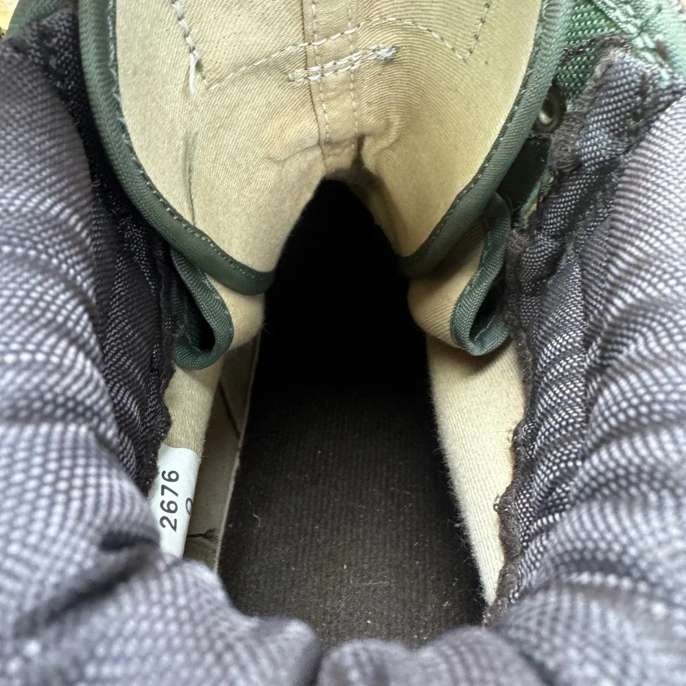 Orvis Wading‎ Boots Mens 9 Green Canvas Felt Sole Fly Fishing Gear Gravel